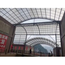 大跨度鋼架，網(wǎng)架采光頂棚用輕型防火阻燃陽光板耐力板聚碳酸酯板